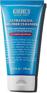 Kiehl's Ultra Facial Oil-Free Cleanser, Foaming Face Wash for Oily to Normal Skin, Visibly Reduces Excess Oil, with Desert...