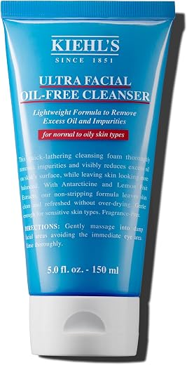 Kiehls Ultra Facial Oil-Free Cleanser For Normal To Oily Skin Types Unisex Cleanser 5 oz