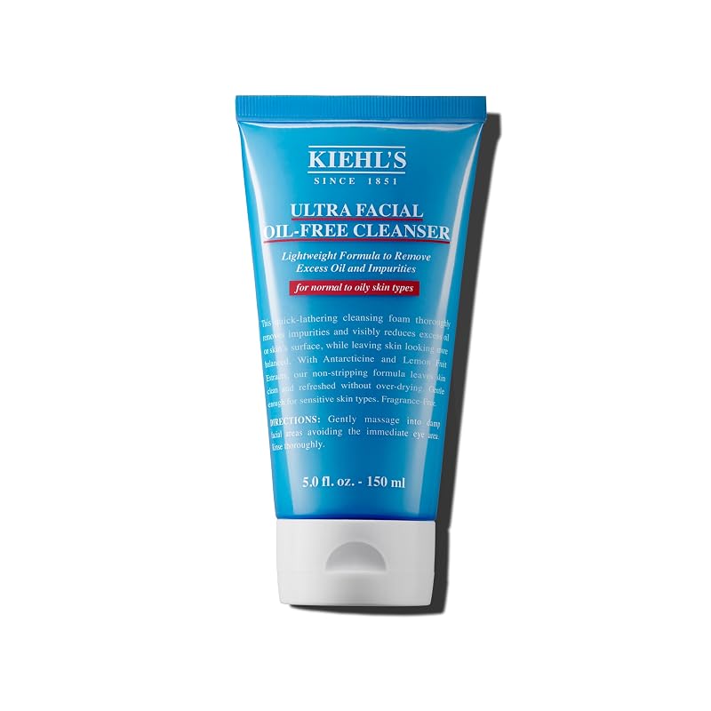 Limpador facial espumante leve sem óleo Kiehl's Ultra Facial, 150 mL