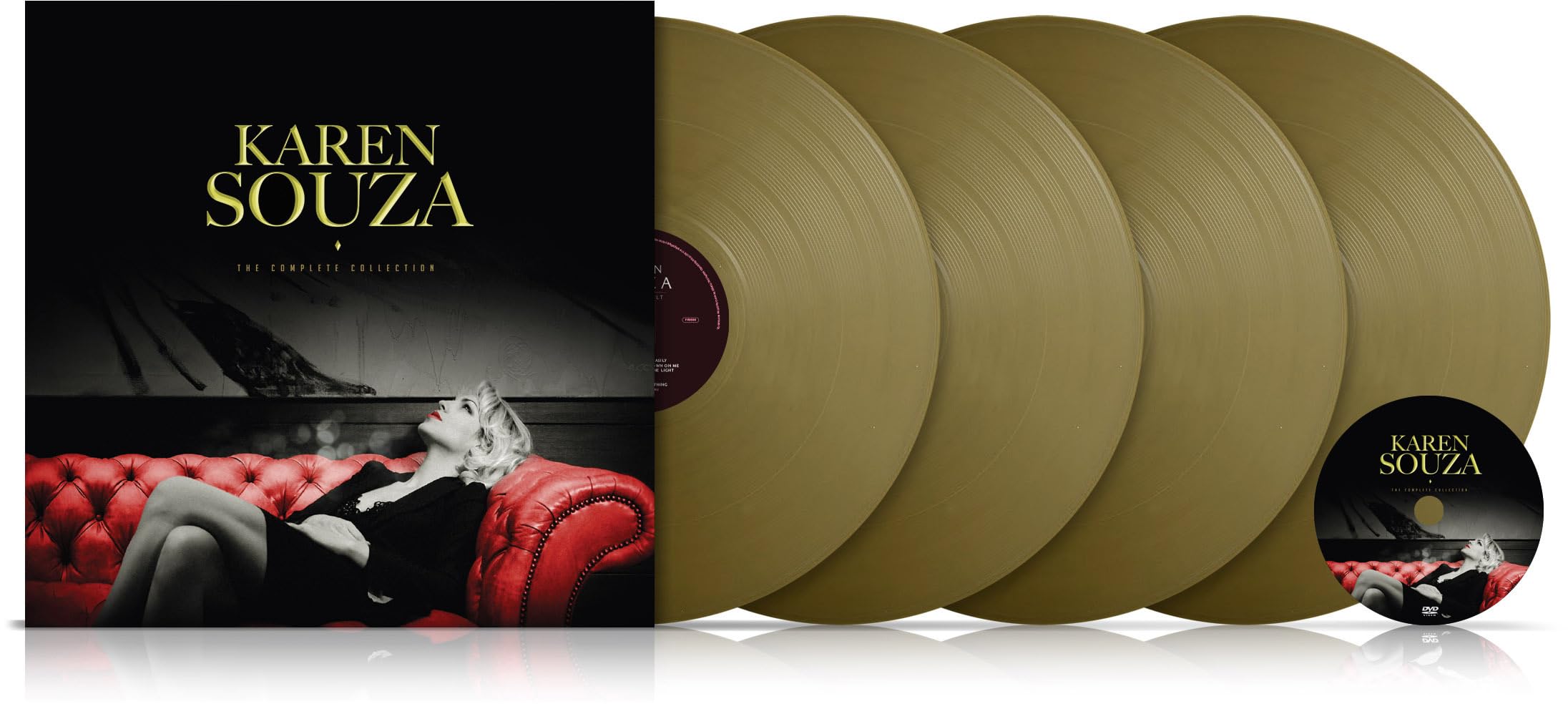 SOUZA, Karen - The Complete Collection - gold vinyl 4xLP box set + DVD + inserts