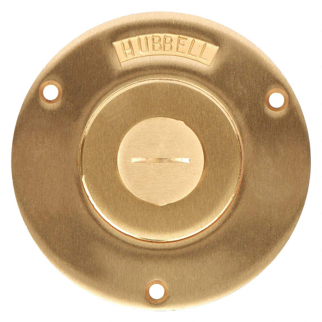 Floor Box Cover, Round, 2-Gang, 1/2 in.