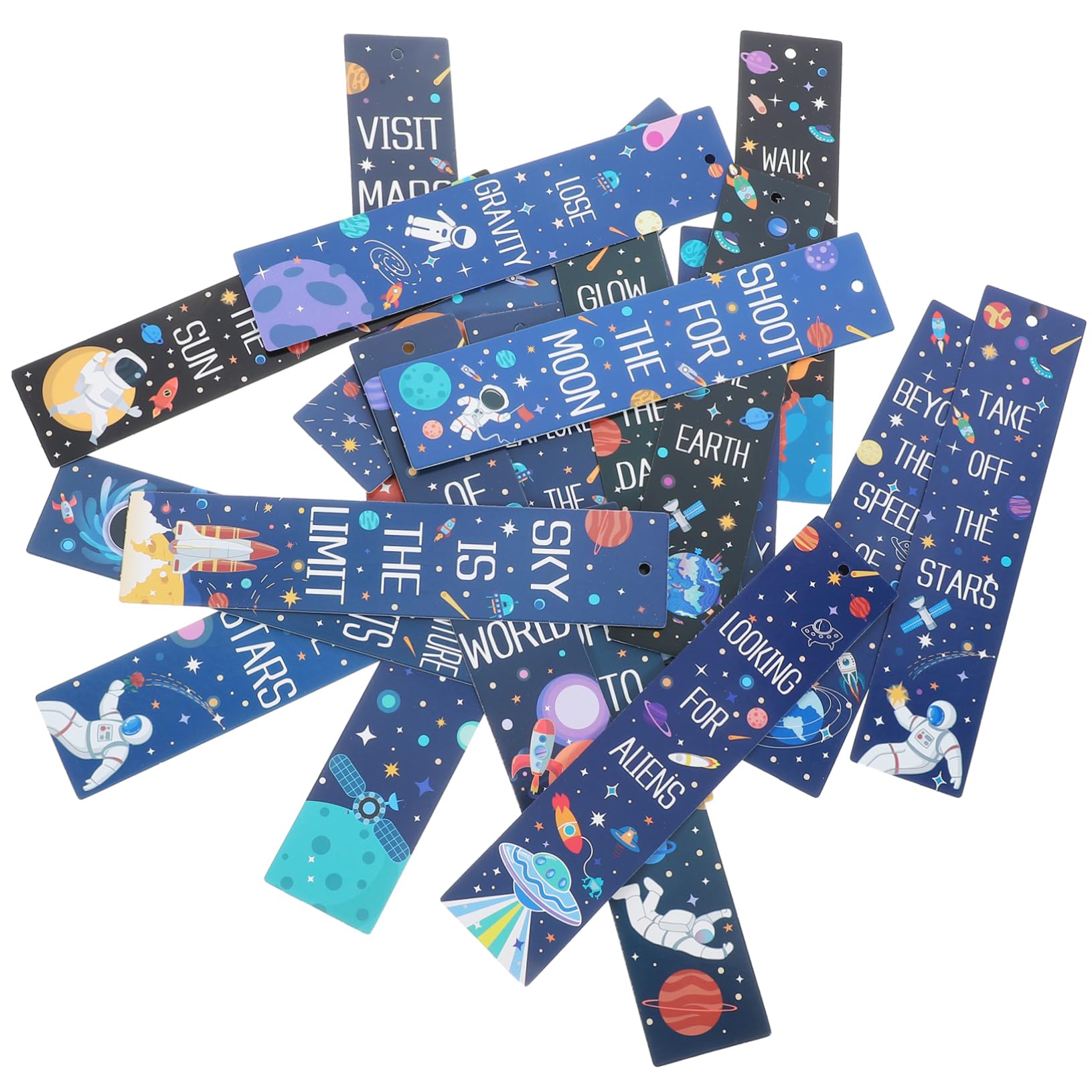 100piezas Marcapáginas De Espacio Para Niño Niña Encantos y Diseños De Dibujos Animados Accesorios Para Amantes Lectura Para Estudiantes y Fiestas Infantiles