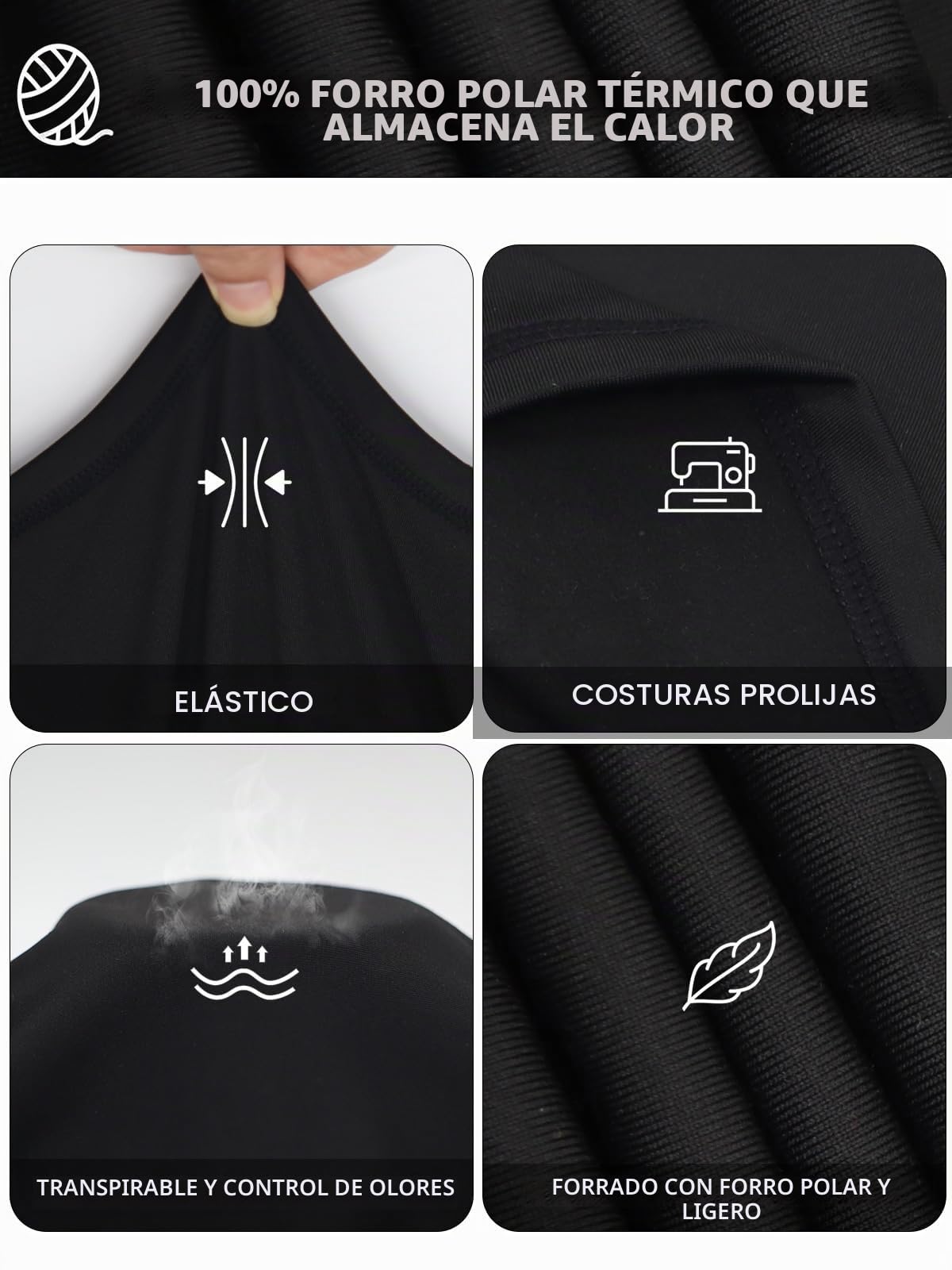 Hombre Conjunto de Ropa Interior Térmica, Base Layer de Invierno Long Johns Traje de Compresión de Secado Rápido Camisetas y Pantalones de Manga Larga para Esquí Deportivo Correr