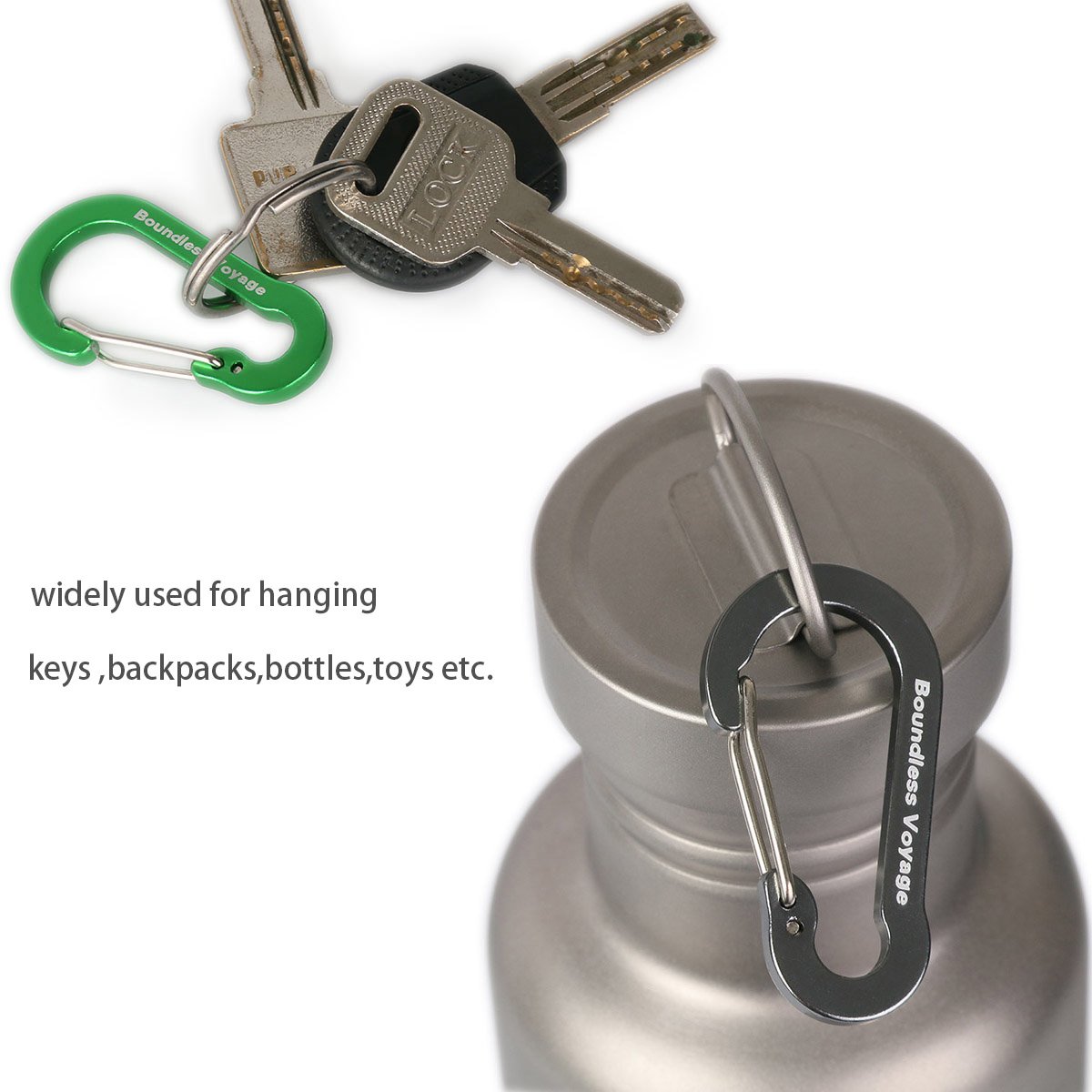 Boundless Voyage-Mousquetons D'escalade,Clips De Type D