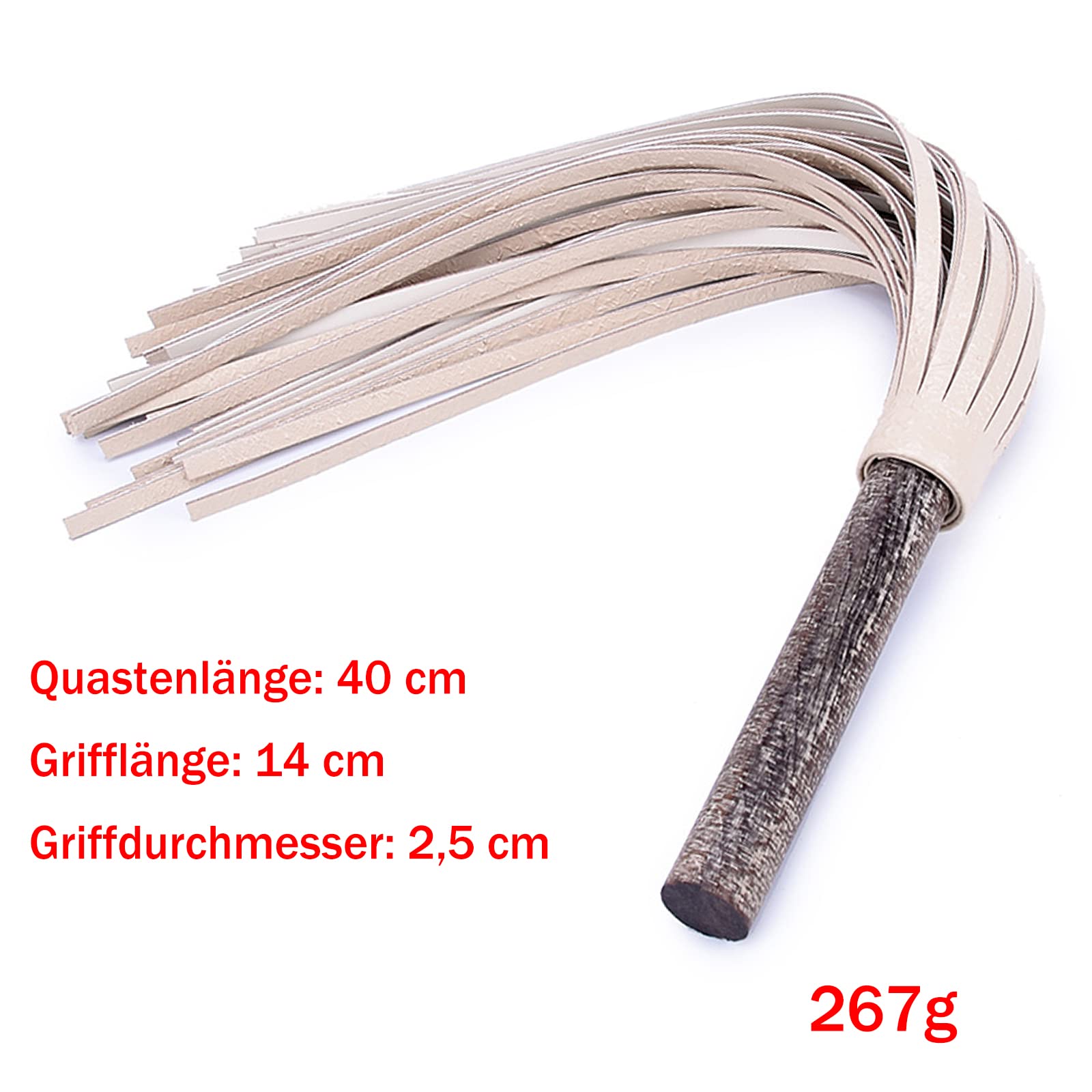 Peitsche Erotik Flogger Rindsleder SM Spanking Quasten Gerte BDSM Bondage Reitgerte Holzimitat Griff Partners Spiele Rollenspiele Cosplay Sex Spielzeug Für Frauen Männer Und Paare