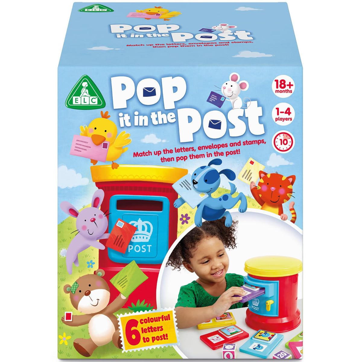Early Learning Centre Pop It In The Post Box Playset For Children From 18 Months Letterbox Toy For Toddlers Kids Post Box Toy Post Office Toy Role Play Postbox Toy Pretend Play Post Office Gift