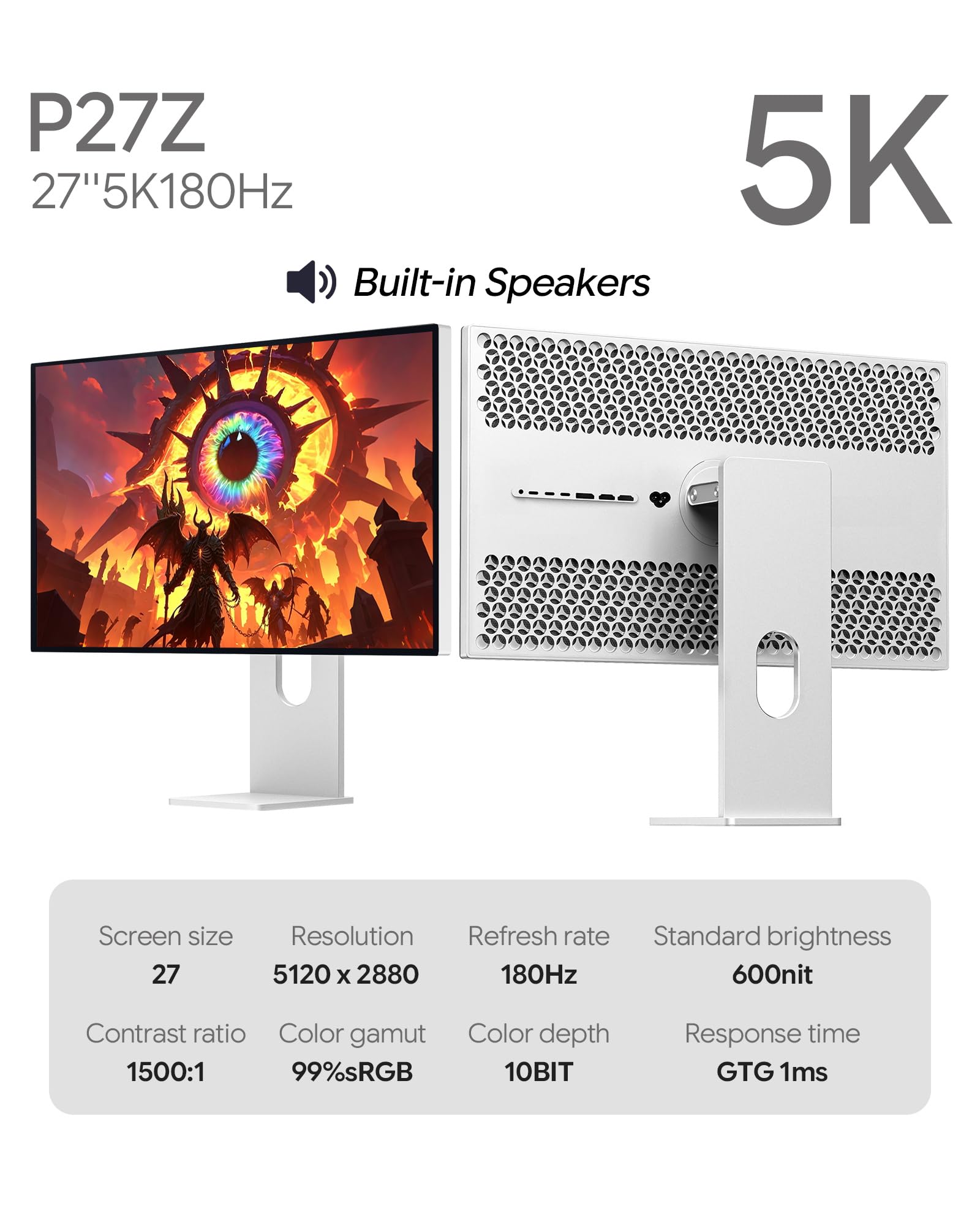 Amazon.com: Kuycon P27Z 27'' 5K Glossy Monitor (Honeycomb - with Amazon.com: Kuycon P27Z 27'' 5K Glossy Monitor (Honeycomb - with