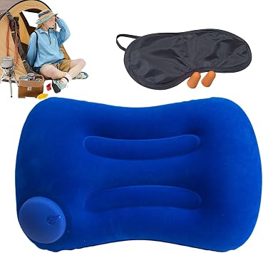 Inflatable Pillow for Camping,Inflatable Pillow for Sleeping,Blow Up Pillow Camping-Sleeping Pillow,Sleeping Pad Pillow,Portable,Waterproof,Inflatable for Hiking,Tent,Picnic,