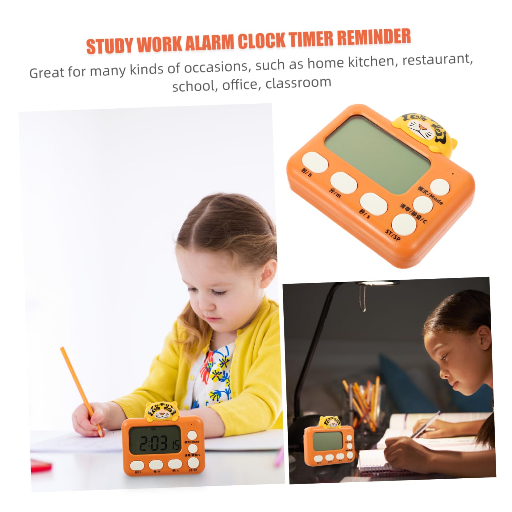 BESTonZON 3st Wecker Timer Ziffern-zeitschaltuhr Uhren Bad Mechanische Countdown-Uhr Küchen- Und Esszimmerstühle Digitale Countdown-Uhr Backzeit Verschieden Plastik Uhrwerk Student