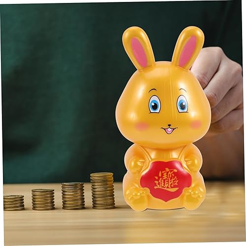Miniatura 2 de ibasenice 2pcs Spring Festival Supplies Rabbit Ceramic Piggy Bank Bunny Money Kids Money Jar Banks Piggy Bank for Girls Tablescape Decor Bunny Piggy
