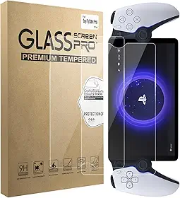 sarlar Protetor de tela para Playstation Portal Remote Player, [20.3 cm] Pacote com 2 películas de vidro temperado, Ultra HD, dureza 9H, resistente a arranhões, compatível com capas