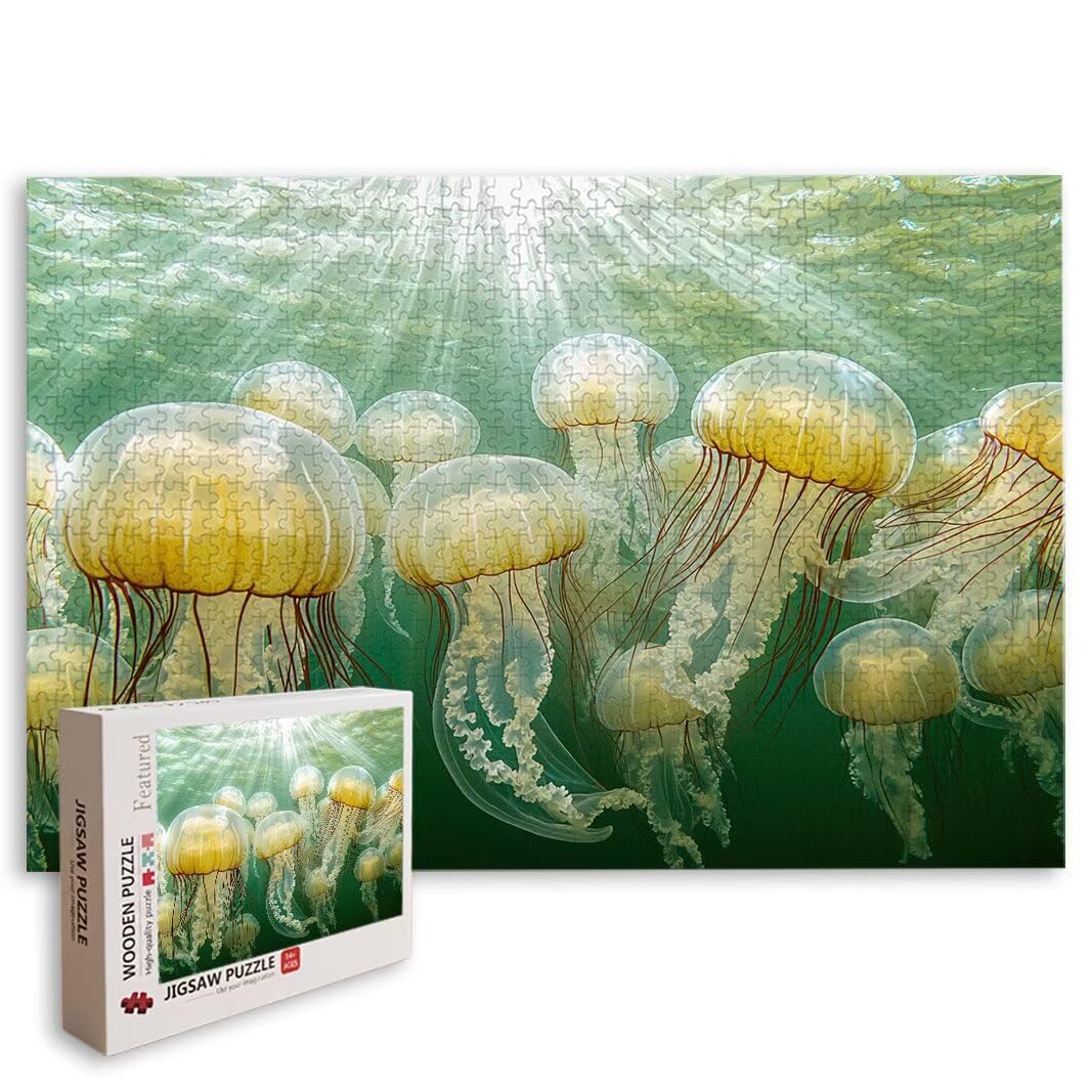 Puzzle dla dorosłych 3000, puzzle meduzy dla dorosłych -8577