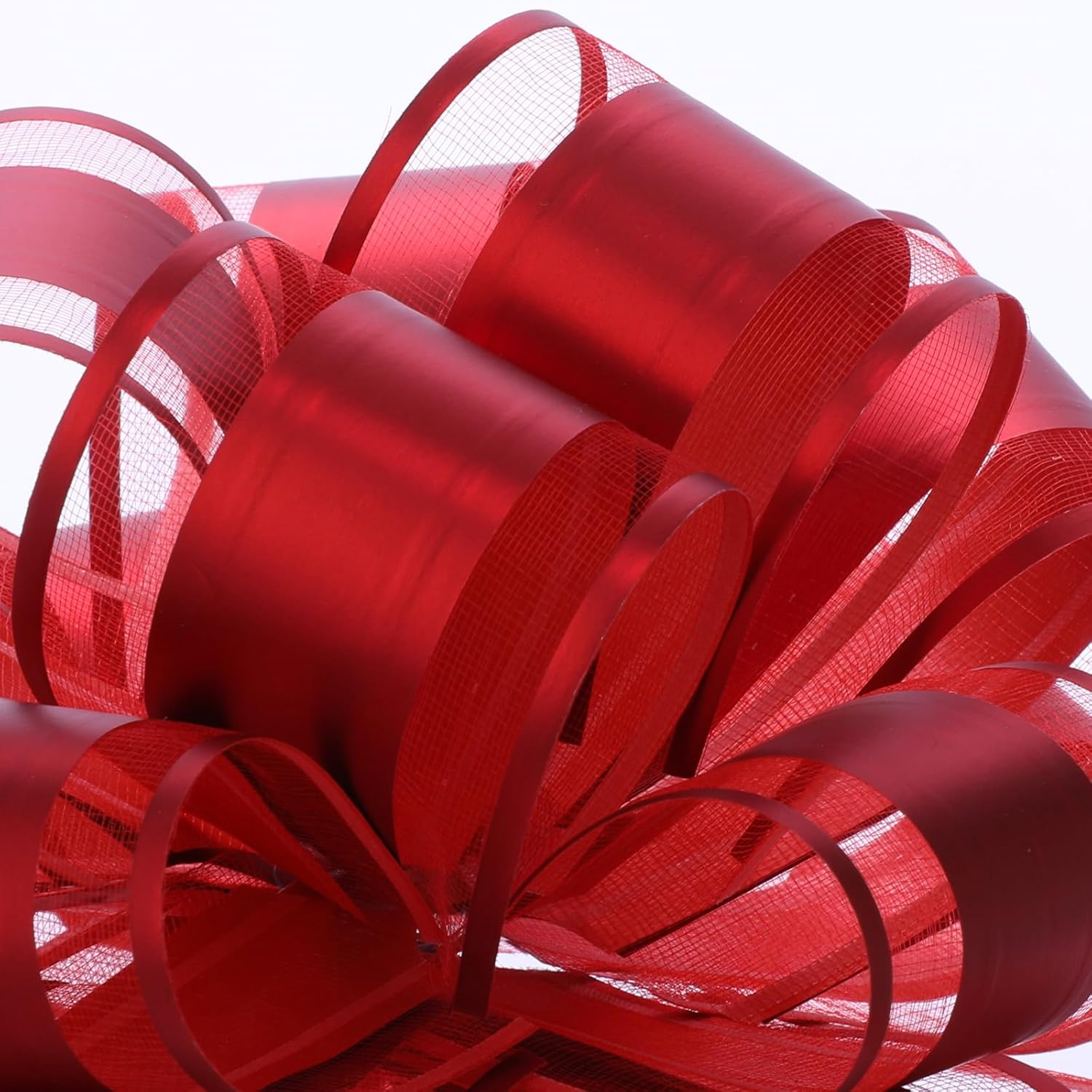 12 PCS Pull Bows for Gift Wrapping,Party Wedding Ribbon Bows for Wrapping Boxes or Flower Decorations, Gift Decorations（6 inches and 3 inches 6 Pieces Each） - Image 2