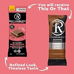 Ross Chocolates ™ Bars de chocolat gourmands, crémeux, fondus dans votre mouth, sans sucre, sans Stevia Afteraste, bon pour les diabétiques, fabriqué à Vancouver, Canada. 24 x 34g Barres Chocolat au lait