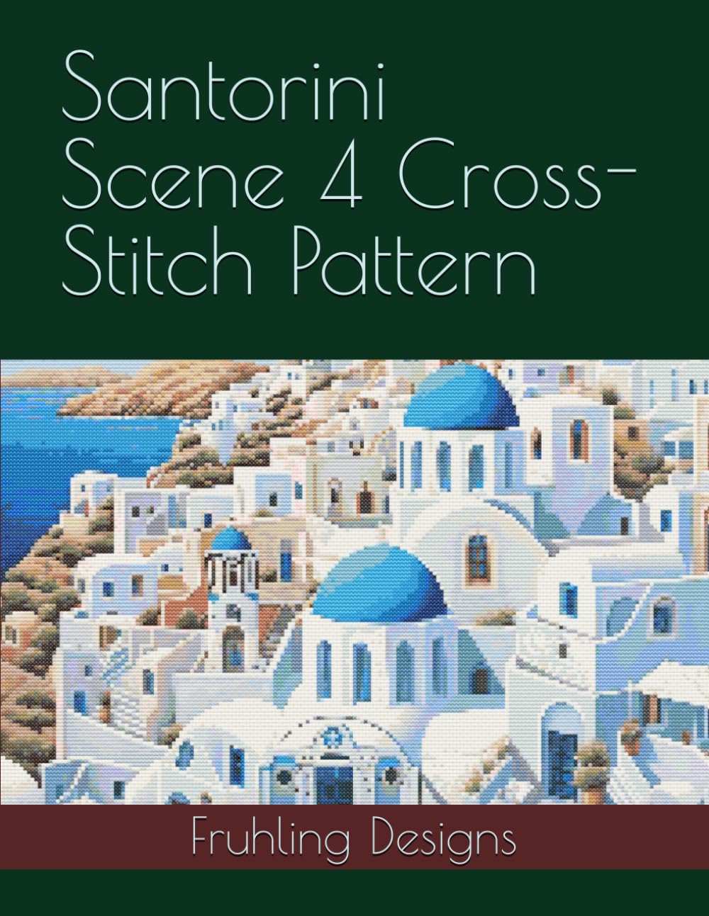 Santorini Scene 4 Cross-Stitch Pattern