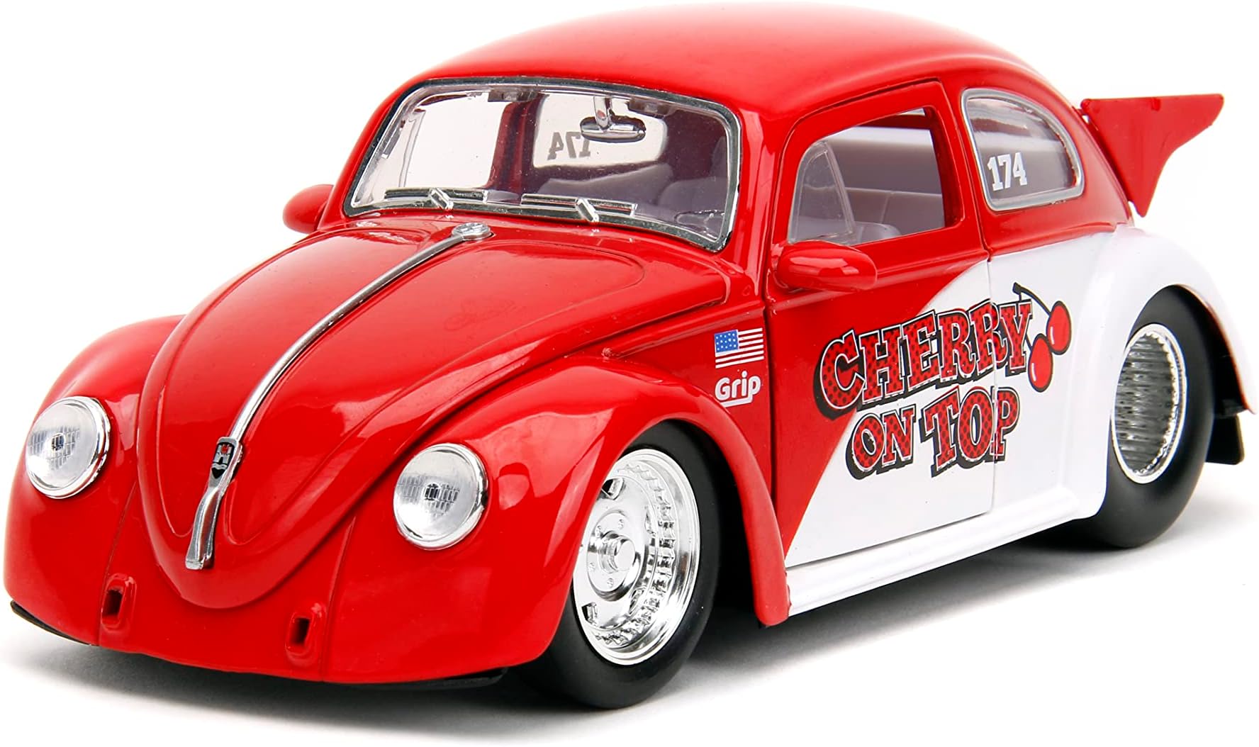 Punch Buggy Slug Bug 1:24 1959 Volkswagen Drag Beetle Die-Cast Car, Toys for Kids and Adults