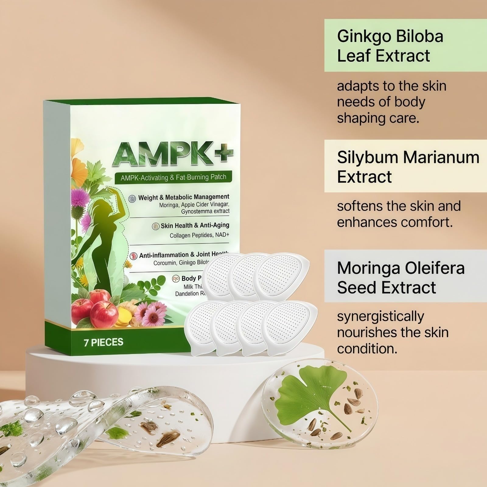 Patch Nano Microneedle Dimagrante Moringa x Berberina 10 in 1 Patch