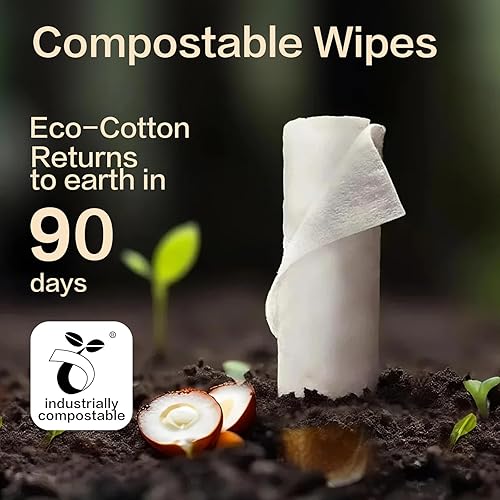 Miniatura 7 de Winner Toallitas secas 100% algodón, toallitas húmedas para bebés con certificación USDA, 33% más gruesas y ultra suaves, hipoalergénicas y sin