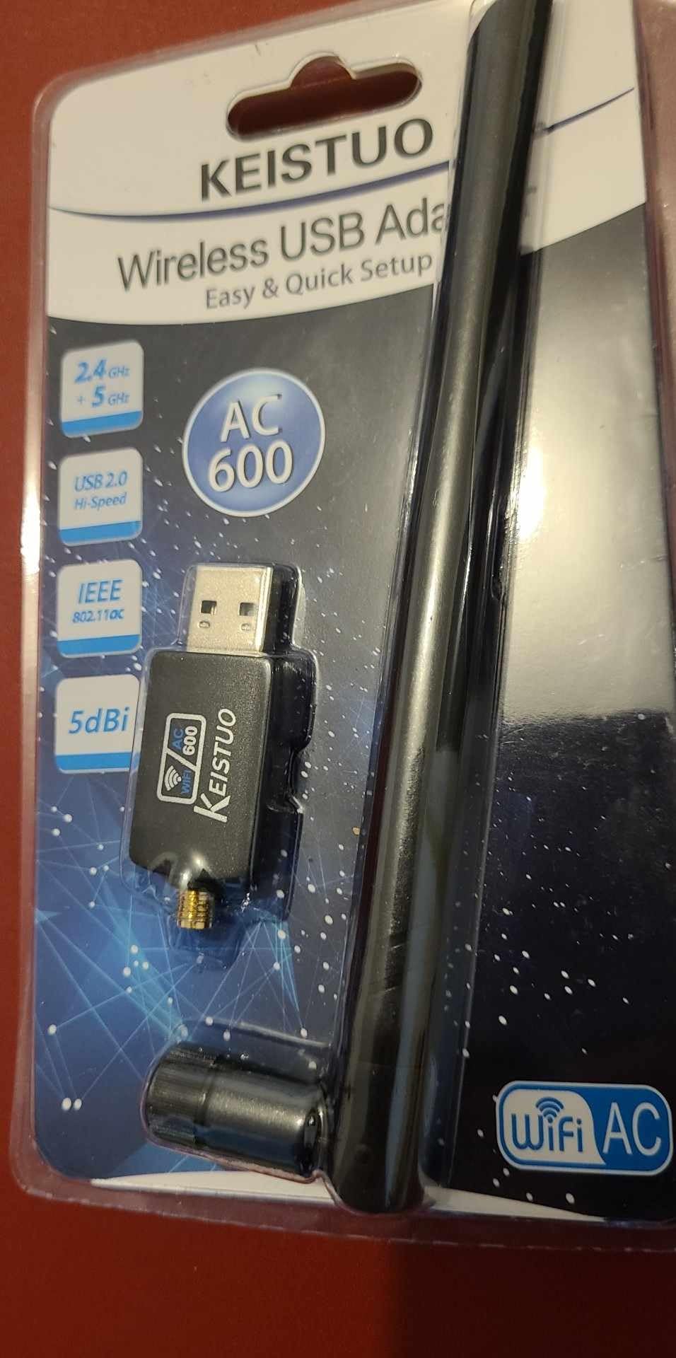 Clé WiFi pour PC, avec Antenne 5dBi, Bi-Bande (5 GHz/433 Mbps et 2,4 ...