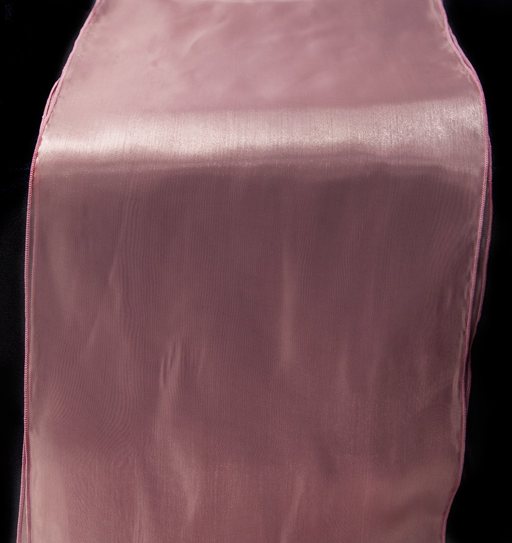 Silk Organza Chair Sashes Hoods OR Table Runners 6 Colours Wedding Chairs Event (Mauve Table Runner)