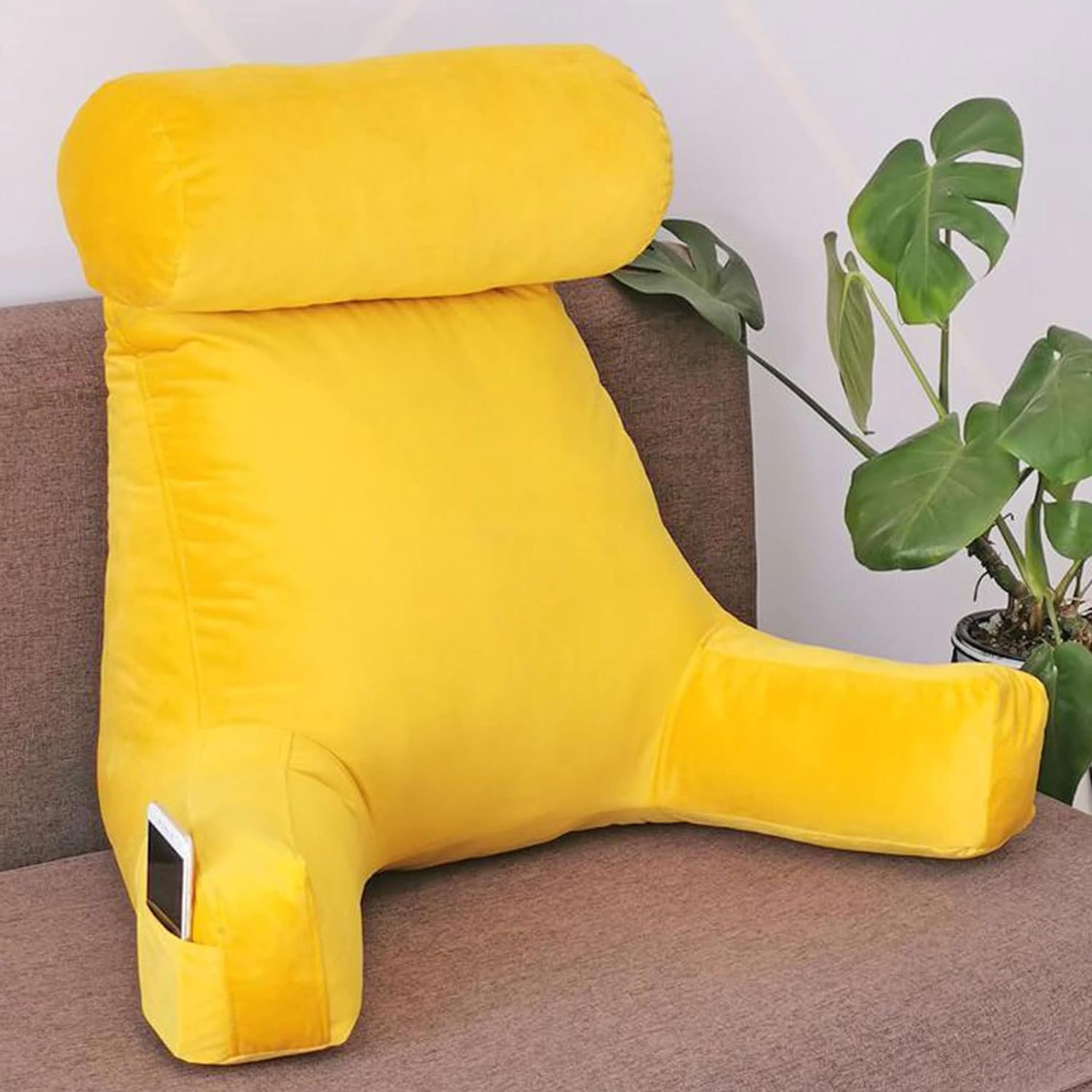 Oreiller de lecture et coussin de soutien du dos pour lire et jouer aux jeux vidéo