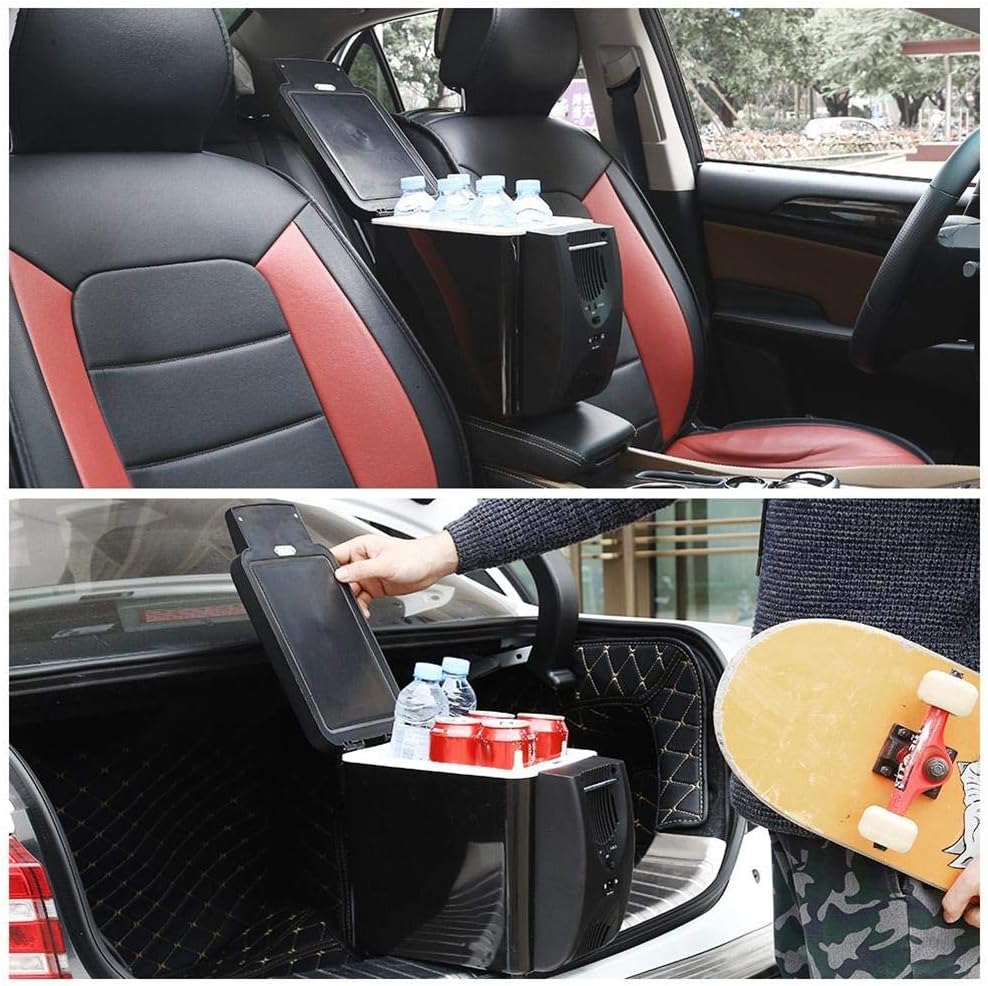 Amazon Co Jp 車載冷蔵庫 小型 6l 冷凍冷蔵庫 12v ミニれいぞうこ 冷凍庫クーラー ポータブル アイスボックス 旅行冷蔵庫 一人暮らし 室内車載両用 学生寮 オフィス q キャンプ アウトドアや緊急時の車中泊にも活躍 大型家電