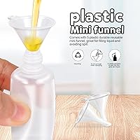 Vista 4 de YGDZ Botellas Aplicadoras de Punta de Precisión, 12 Piezas Botellas de Pegamento de Punta Fina con Aguja de 1 Onza con 5 Mini Embudos