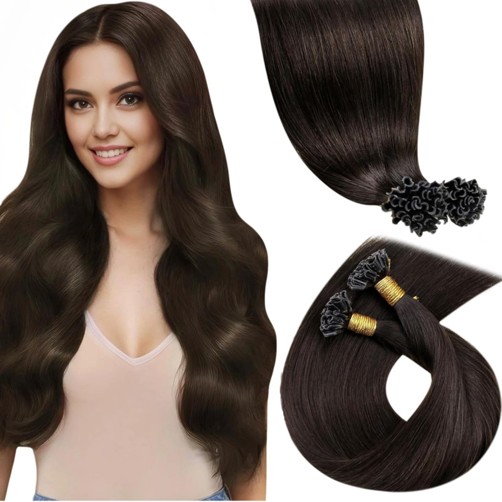LaaVoo Echthaar Extension Haar Extensions