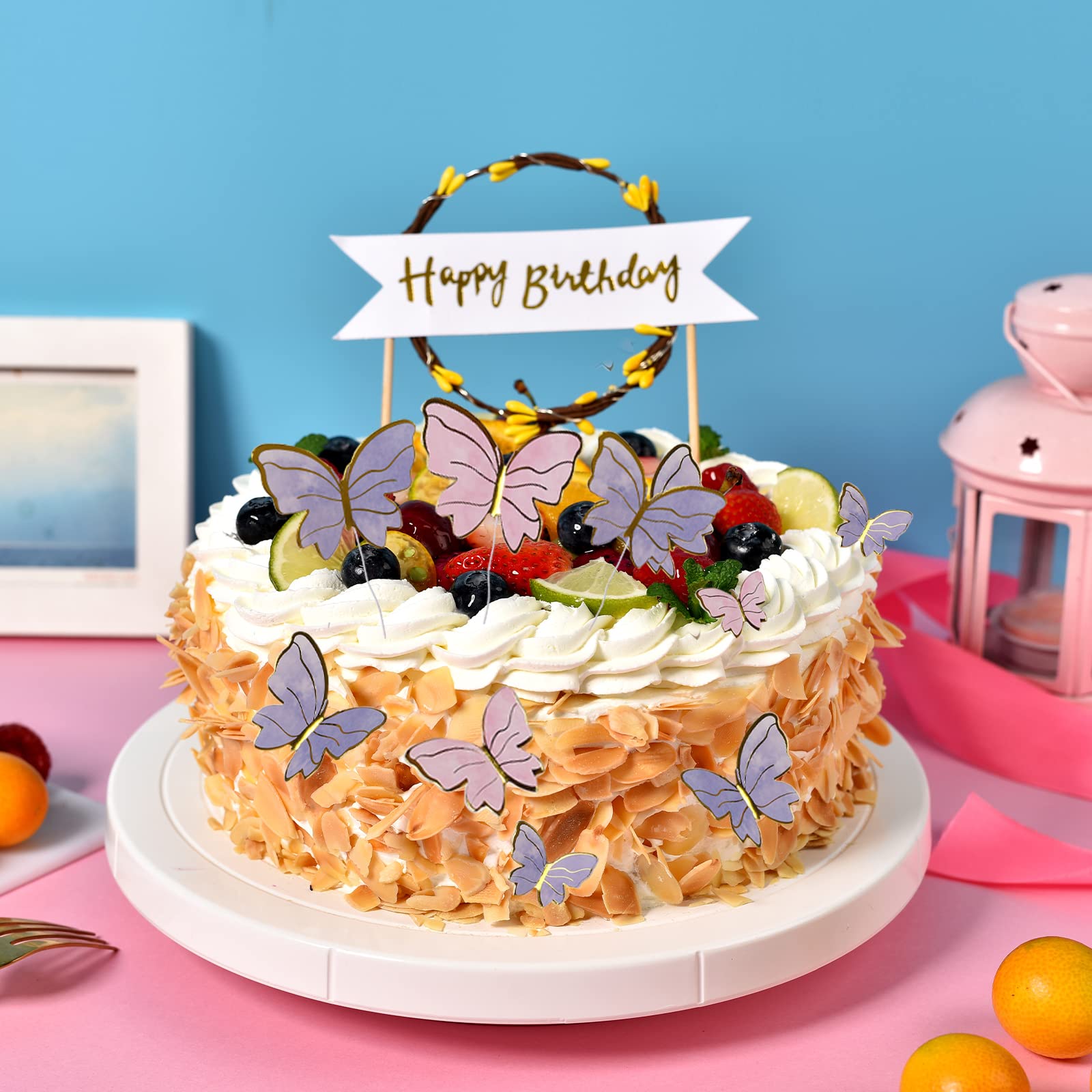 Gexo Papillon Gâteau Topper Party Gâteau Liban, Decoration Gateau Papillon