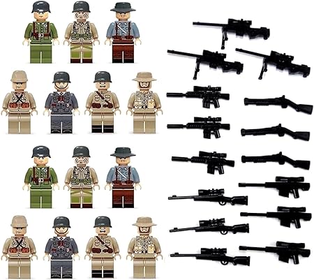 Amazon ぴぴっと ミニフィギア 兵隊 武器 ミリタリーシリーズ レゴ対応 互換 ミニフィグ 銃 兵士 14体セット 多国籍軍 ブロック おもちゃ Amazon ぴぴっと ミニフィギア 兵隊 武器 ミリタリーシリーズ レゴ対応 互換 ミニフィグ 銃 兵士 14体セット 多国籍軍 ブロック おもちゃ