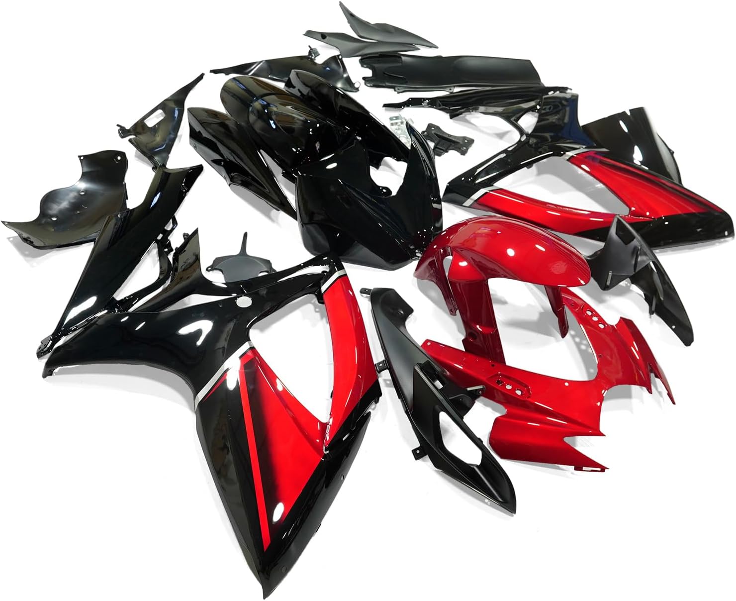 ZXMOTO Full Motorcycle Fairing Kit ABS Plastic Bodywork fits for Suzuki GSXR 600/750 2006 2007 Fairings Set (Pieces/kit: 24)
