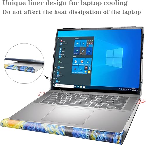 Vista 4 de Alapmk Funda protectora para Dell Latitude 7640 7650/Inspiron 16 2 en 1 7640 7645 7630 7635 7620/Inspiron 16 5640 5635 5630 5620 5625/Inspiron 16