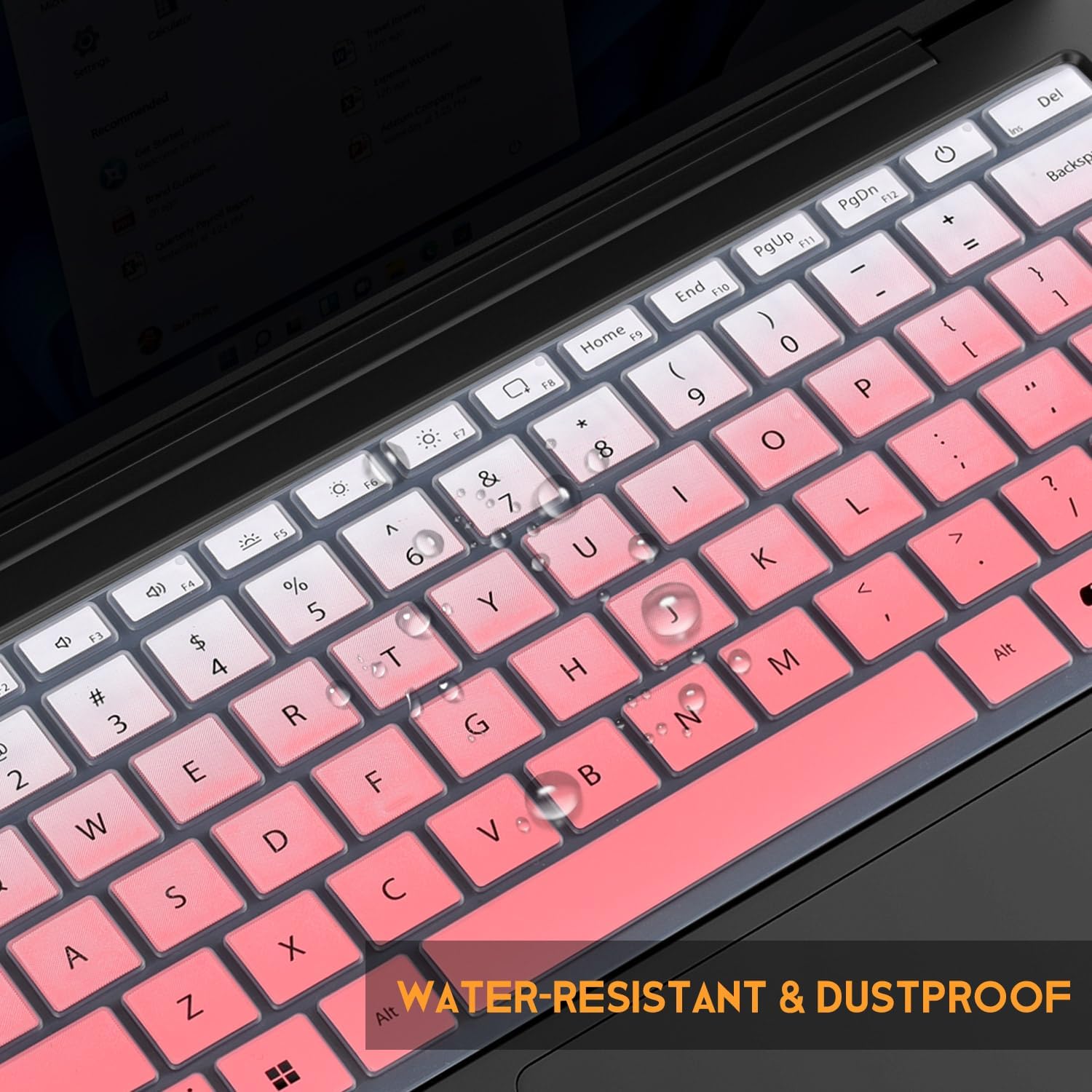 Keyboard Cover for 2026 2024 Microsoft Surface Laptop 8/7(7th Edition) 13.8 & 15 inch, Surface Laptop Accessories Ultra Thin Keyboard Protective Skin -Ombre Pink image 5