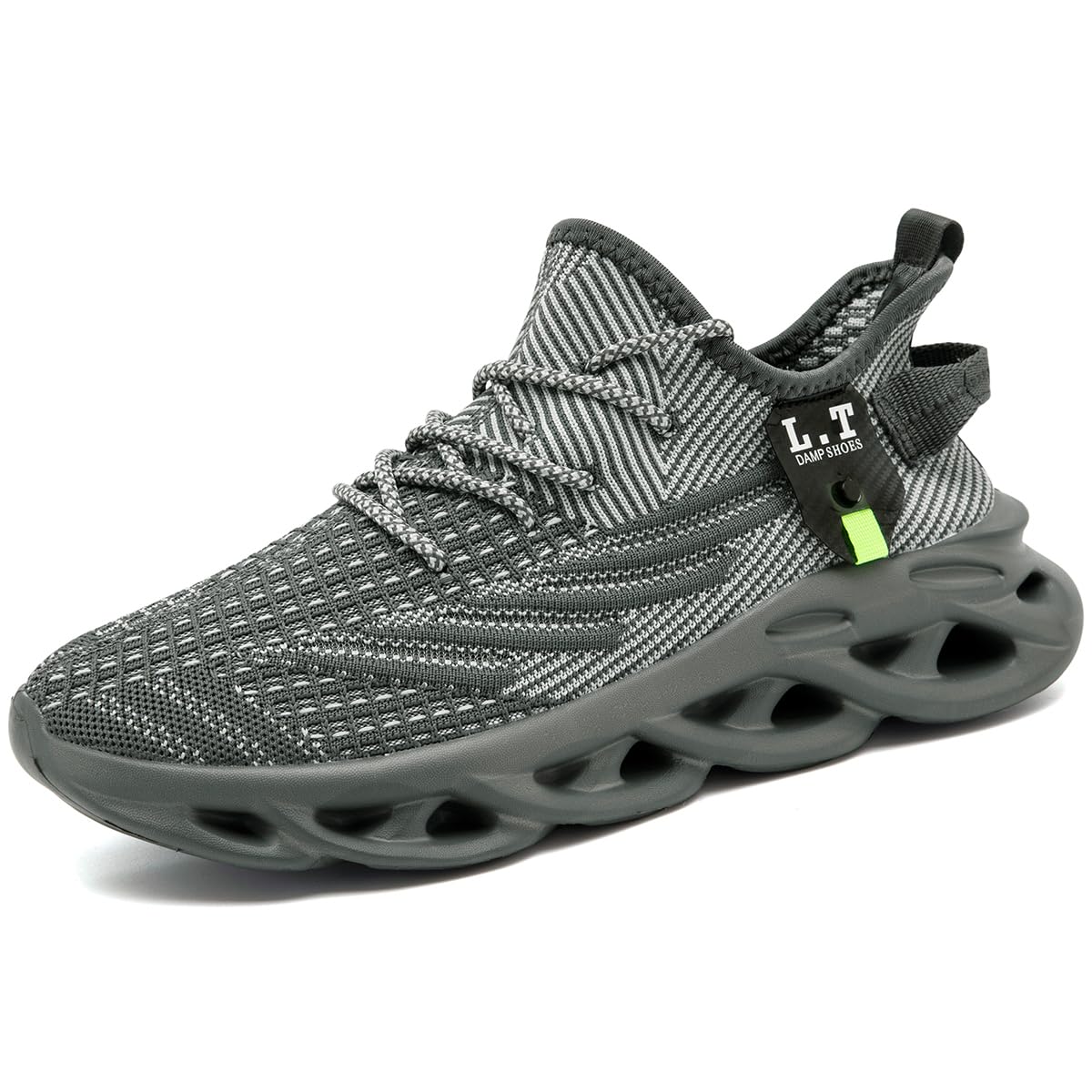 Mens Womens Running Shoes Slip On Casual Walking Tennis Sneakers Lightweight Non Slip Sports Workout Gym Athletic Jogging