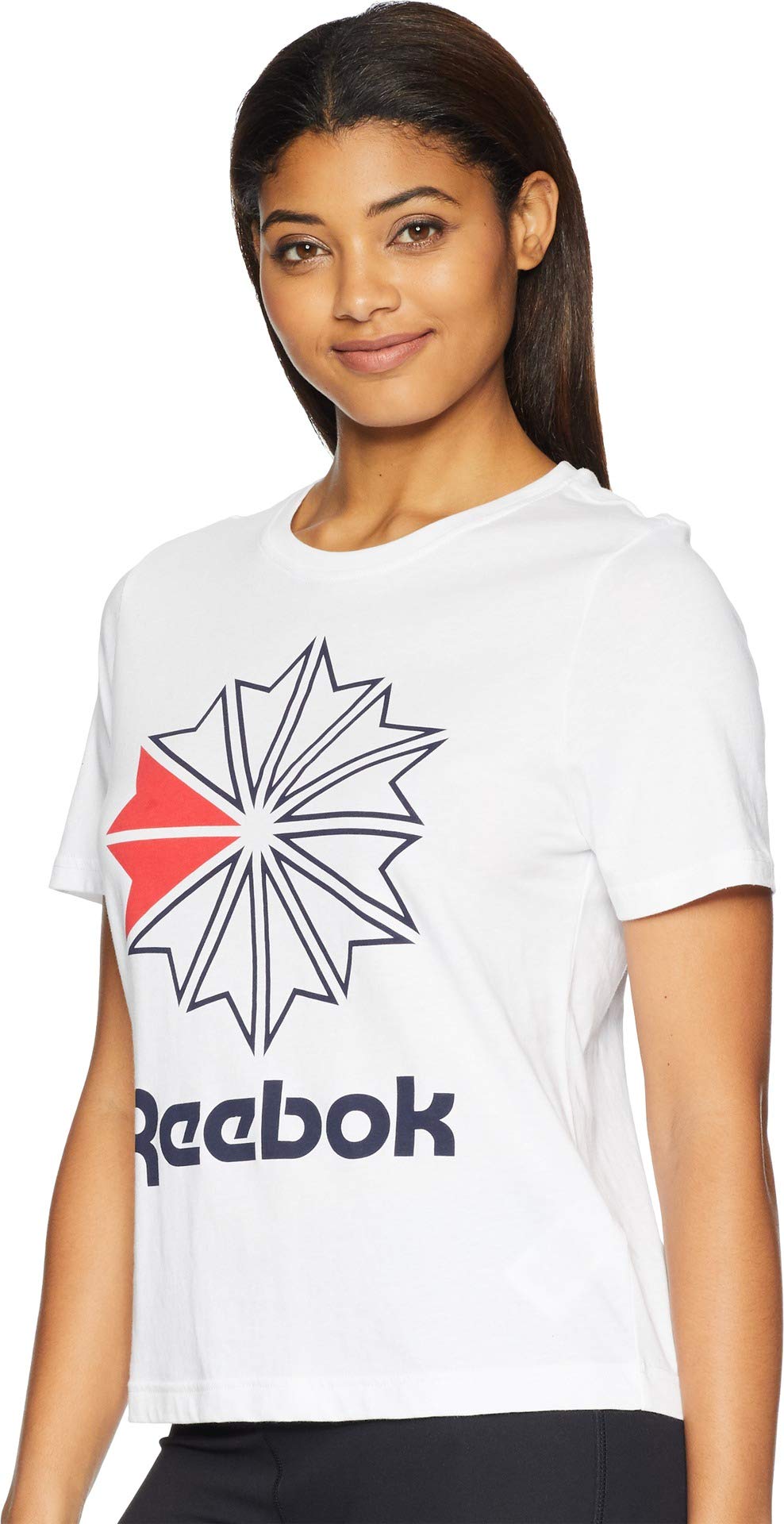 Reebok Women's ACTIVChill Graphic Big Logo T-Shirt, White, X-Small
