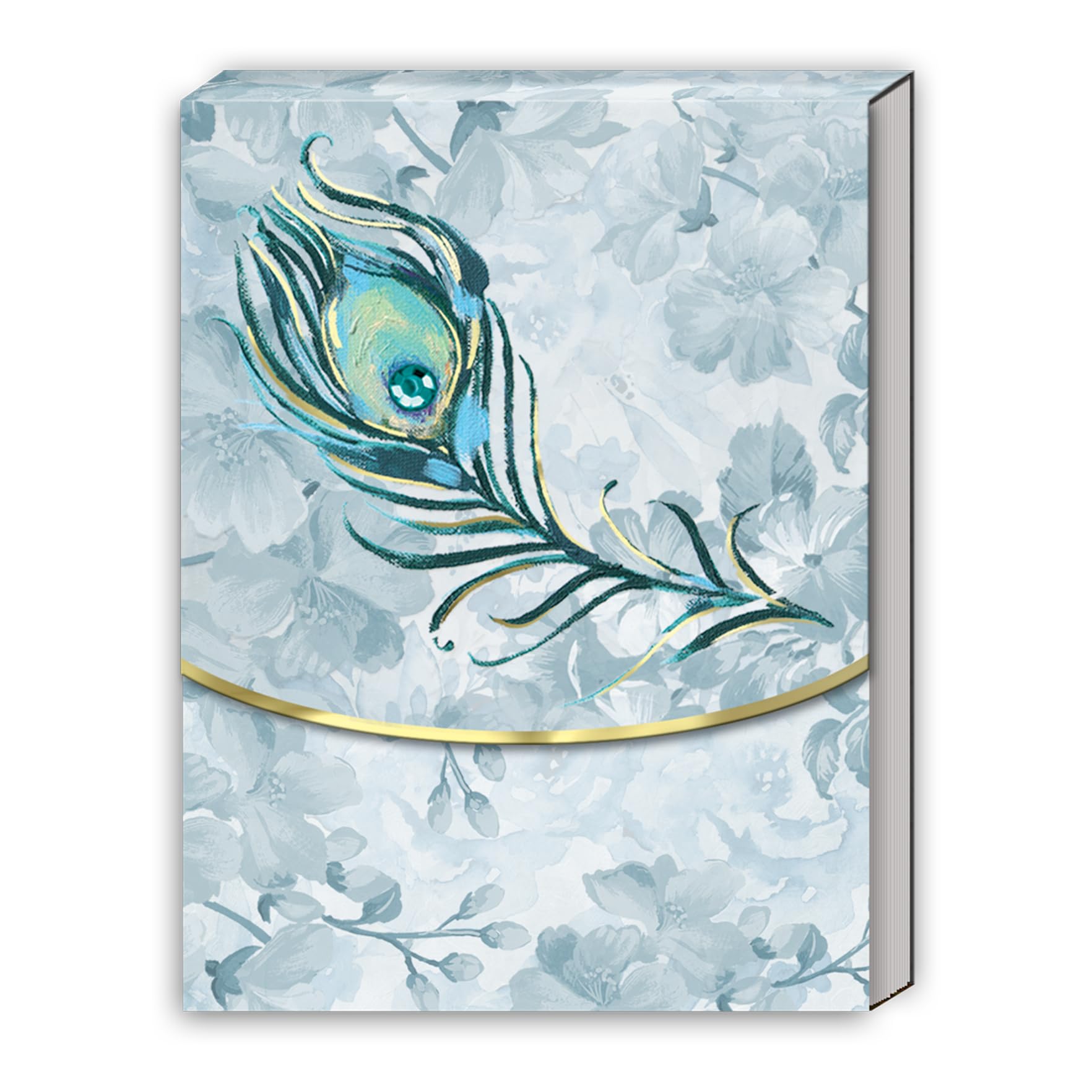 Punch Studio Single Peacock Feather Pocket Notepad (46622)