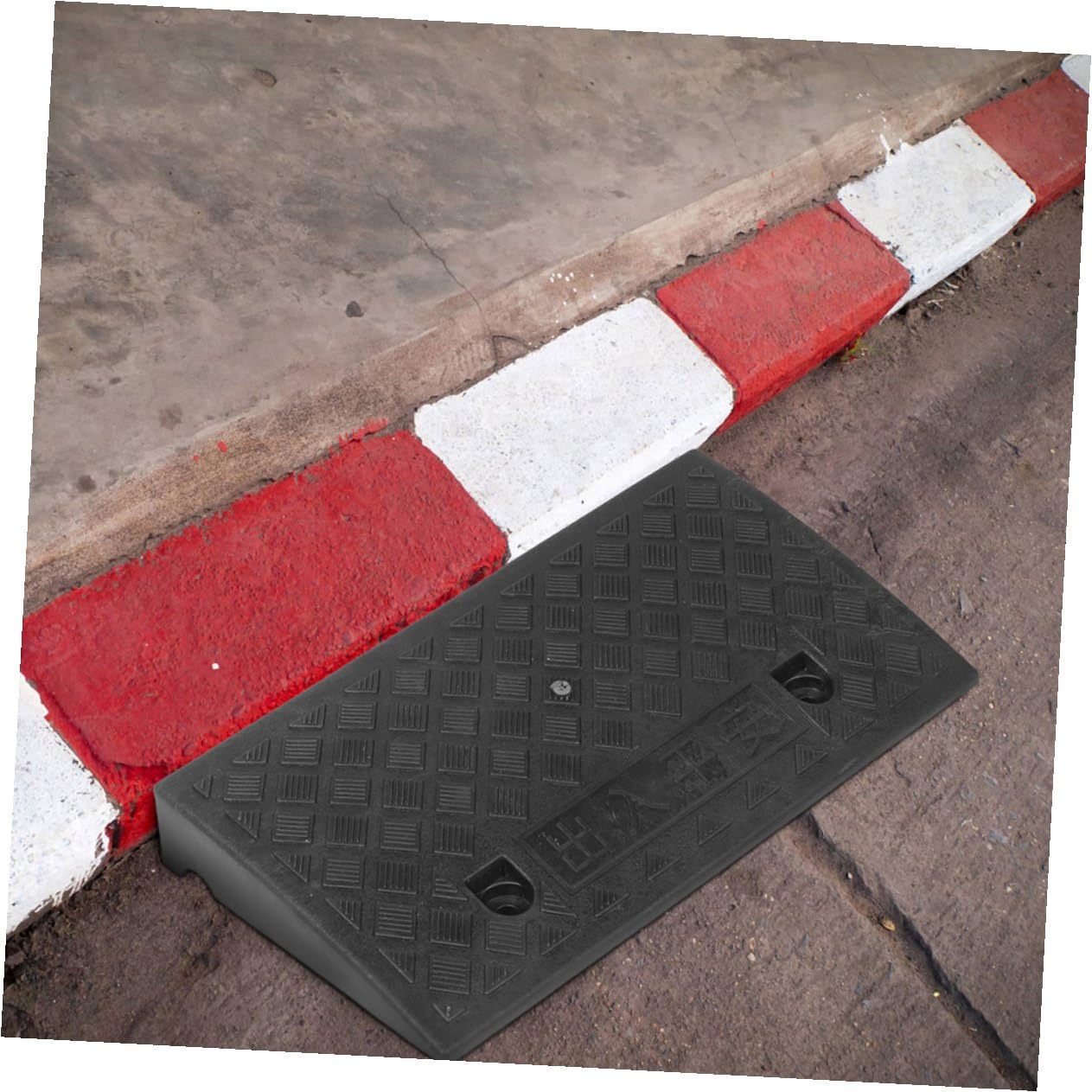 Rampa Soglia Porta in Gomma Nera Antiscivolo Portatile