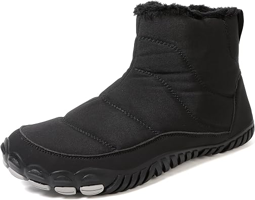 Winter Snow Boots For Women Men Ankle Waterproof Fuzzy Warm Comfortable Barefoot Anti-Slip Hiking Boots Unisex Outdoor Sports Shoes
