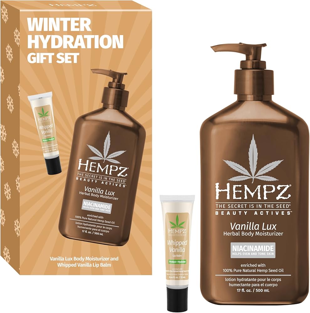 Amazon.com : Hempz Winter Hydration Vanilla Gift Set, Body Loton