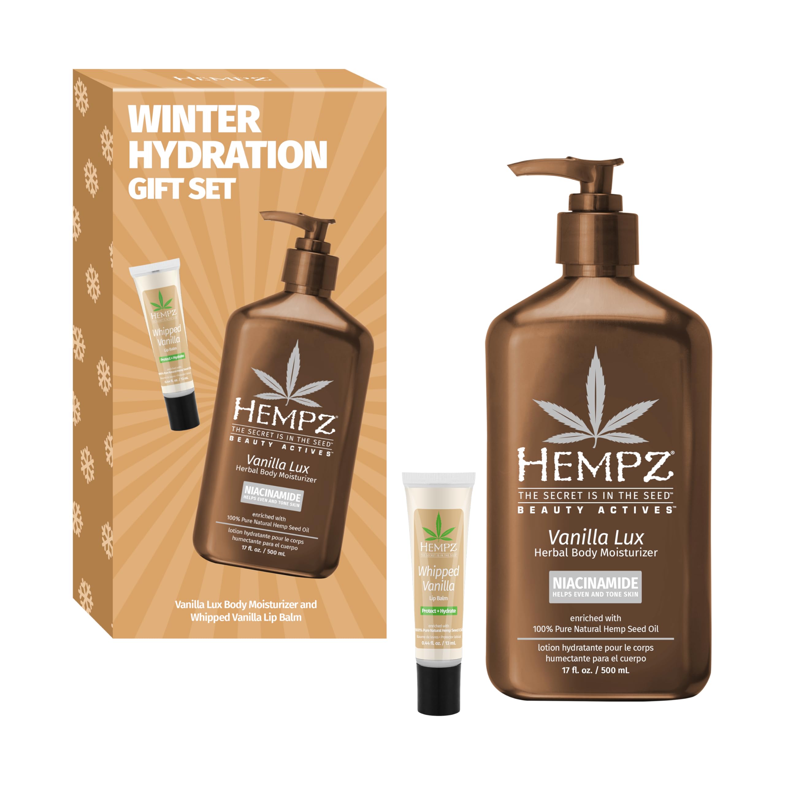 Amazon.com : Hempz Winter Hydration Vanilla Gift Set, Body Loton