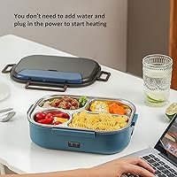 Vista 2 de Fiambrera eléctrica para coche/camión/hogar, calentador de alimentos portátil, lonchera eléctrica para hombre, calentador de caja de almuerzo