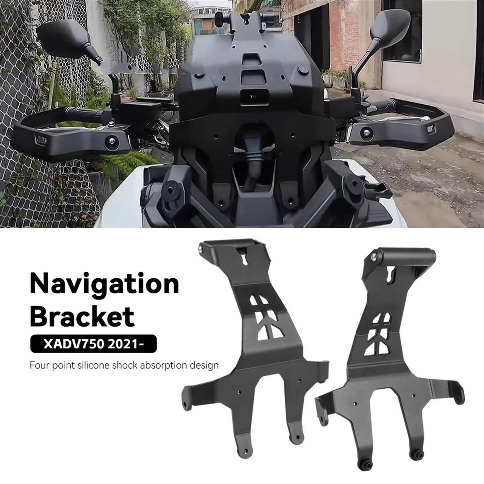 Motocyklowy uchwyt nawigacyjny GPS Uchwyt nawigacyjny do, uchwyt GPS, uchwyt Do smartfon, Do do X-ADV 750 XADV 2021-2025 Uchwyt na telefon(1set-A)