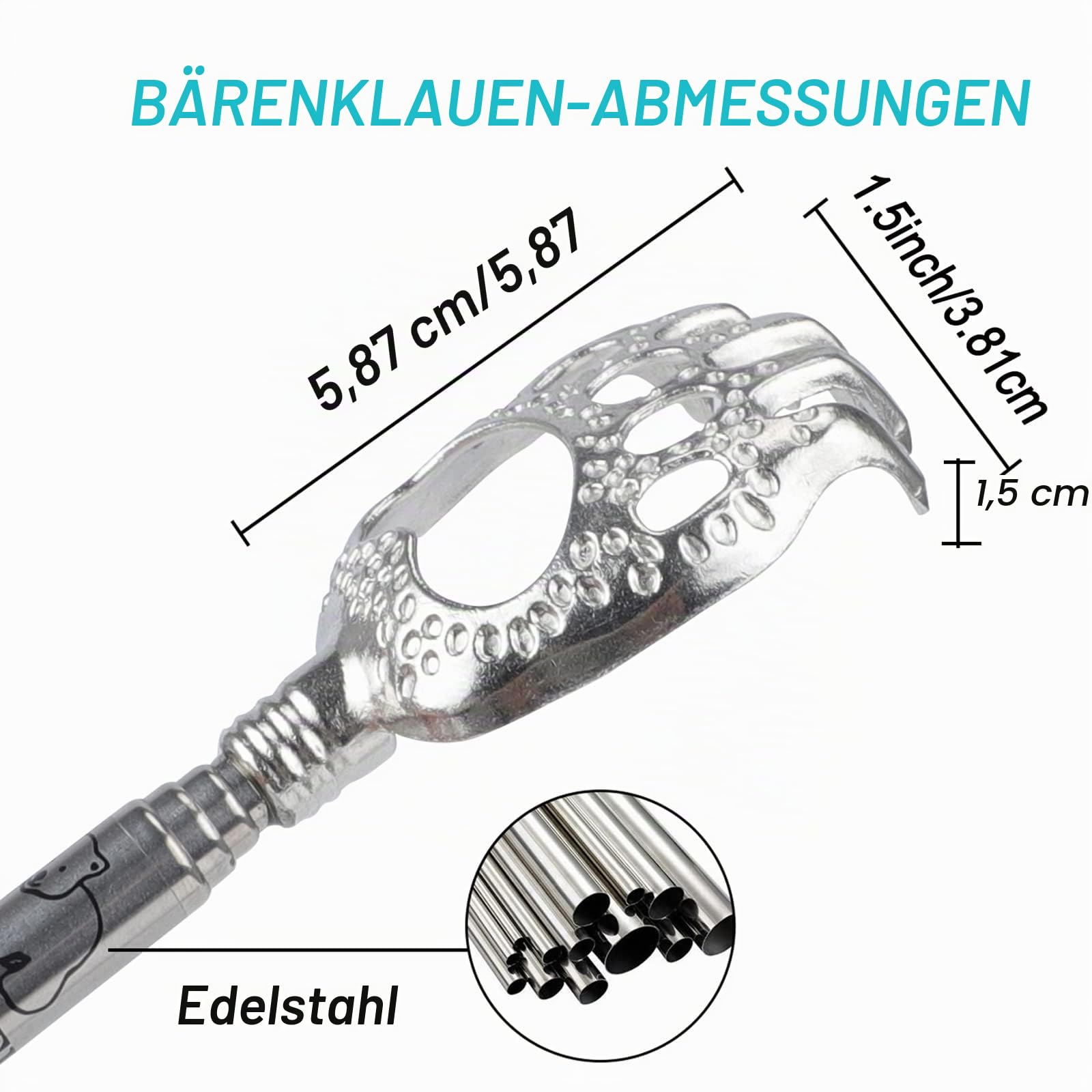 WOVTE Bear Claw Ausziehbarer Rückenkratzer für Männer und Frauen, Strumpffüller für Erwachsene, Männer, Muttertag, Vatertag, Geburtstag, Weihnachten, Geschenke für Männer, Frauen, Mutter, Vater