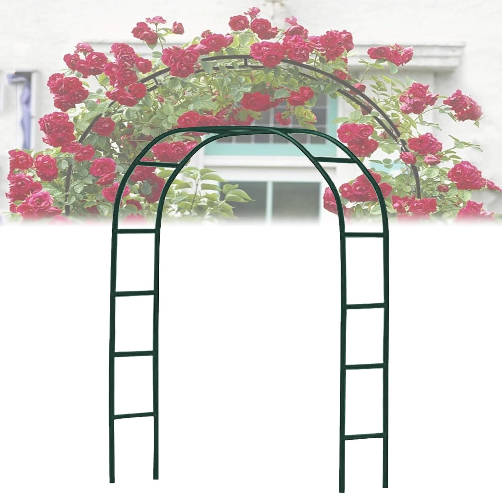 Arche de mariage en métal noir blanc vert grande pergola de jardin