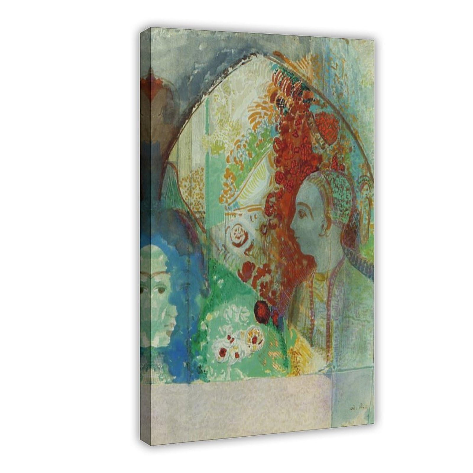 WCYB The Dream by Odilon Redon Posters Prints Canvas Deco Paintings Wall Art Frame 24" L X 36" W
