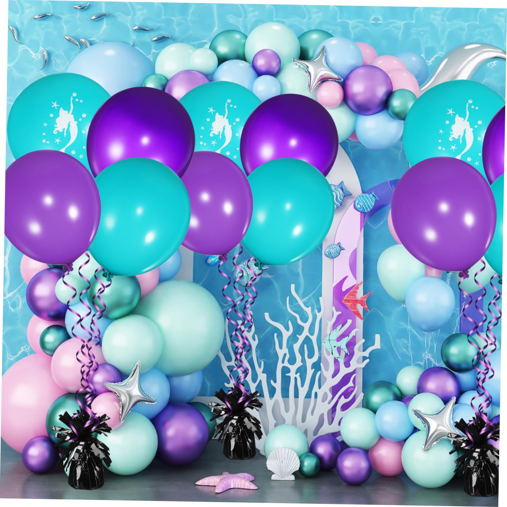 Cabilock 8 Piezas Globo Colgando Colgantes De Globos Accesorio De Globo De Boda Accesorio Para Globos Pesos De Globos De Decoración Pesos De Globos De Cumpleaños Black La Mascota