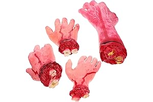 8 Pcs Dog Halloween Toy: Fake Hand Halloween Hand Prop Fake Arm...