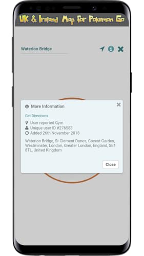 UK & Ireland Map for Pokemon Go
