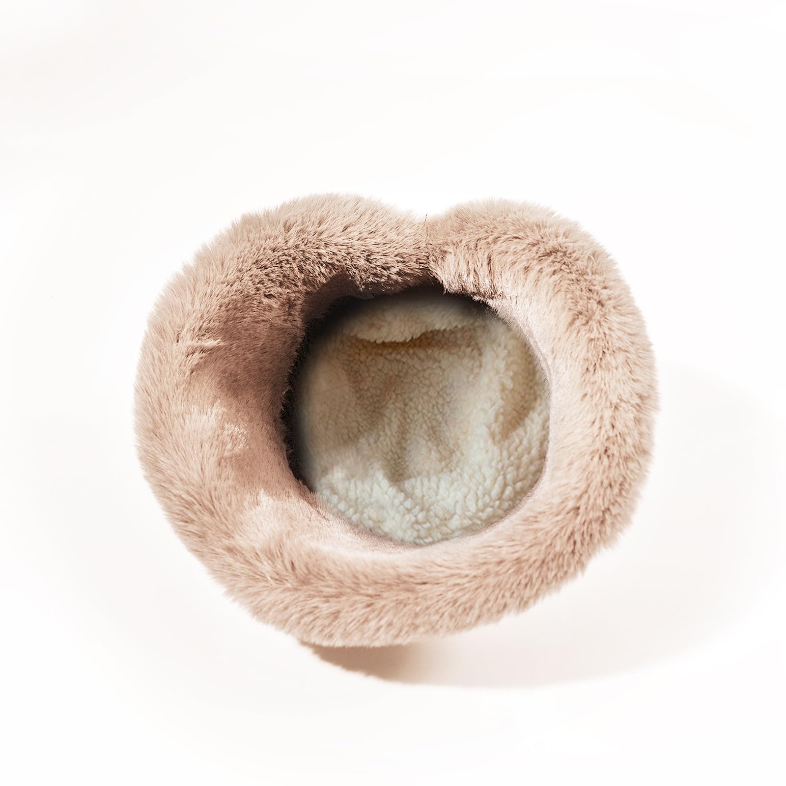 YAMEE Cappello Invernale Donna Calda, Beanie Hat Protezione dal Freddo, Pescatore Arrotolato Bordo Peluche, Antivento per Campeggio