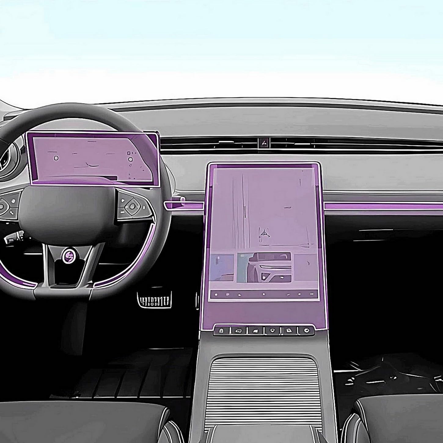 Protection console ENOVATE ME5 anti-rayures pour écran LCD et plastique